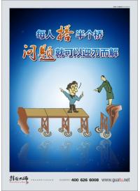 企業(yè)掛圖 每人搭半個(gè)橋，問(wèn)題就可以迎刃而解