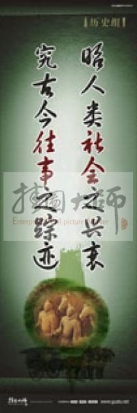 歷史標語 歷史宣傳標語 歷史組標語 學校標語口號 昭人類社會之興衰，究古今往事之蹤跡