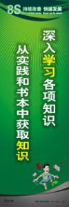 8s標語 8s管理標語 8s宣傳標語 深入學習各項知識-從實踐和書本中獲取知識