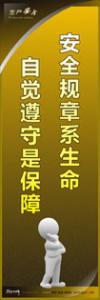 安全警示標(biāo)語(yǔ)|安全生產(chǎn)標(biāo)語(yǔ)|安全宣傳標(biāo)語(yǔ)-安全規(guī)章系生命-自覺(jué)遵守是保障