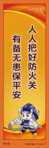 消防標(biāo)語 消防宣傳標(biāo)語 消防知識(shí)宣傳標(biāo)語 人人把好防火關(guān)-有備無患保平安