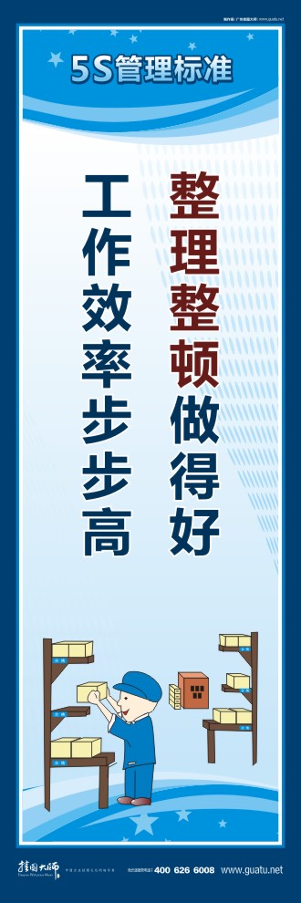 企業(yè)5s管理口號 整理整頓做得好，工作效率步步高