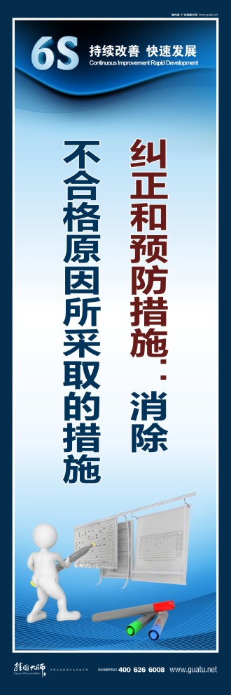 6s標(biāo)語口號 糾正和預(yù)防措施：消除 不合格原因所采取的措施