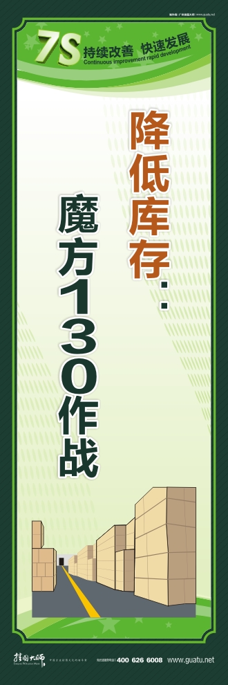 7s現(xiàn)場(chǎng)管理標(biāo)語(yǔ) 降低庫(kù)存：魔方130作戰(zhàn)