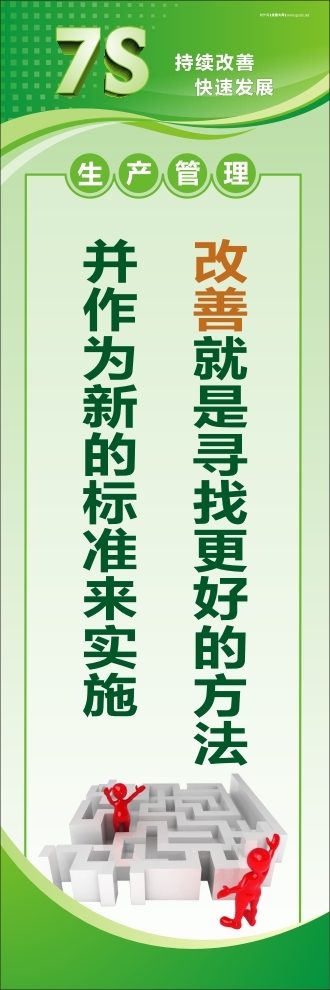 7s宣傳標語 改善就是尋找更好的方法并作為新的標準來實施