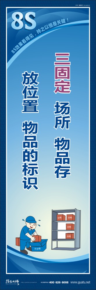 8s圖片 三固定：場所 物品存放位置 物品的標識